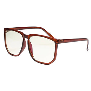 Womens Mens Retro Full Rim Glasses Frame Large Size Eyeglasses Clear Lens RX