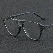 Load image into Gallery viewer, Wood Grain Acetate Glasses Frame Men Vintage Frame Spring Legs with Myopia  Glasses Women  Glasses Prescription Glasses