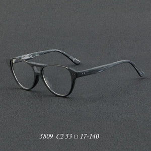 Wood Grain Acetate Glasses Frame Men Vintage Frame Spring Legs with Myopia  Glasses Women  Glasses Prescription Glasses