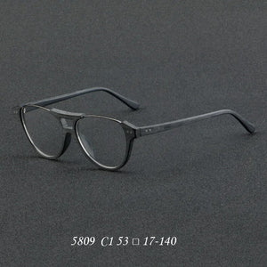 Wood Grain Acetate Glasses Frame Men Vintage Frame Spring Legs with Myopia  Glasses Women  Glasses Prescription Glasses