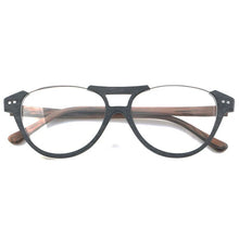 Load image into Gallery viewer, Wood Grain Acetate Glasses Frame Men Vintage Frame Spring Legs with Myopia  Glasses Women  Glasses Prescription Glasses