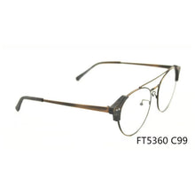 Load image into Gallery viewer, Wood Optical Glasses Frame Men Ultralight Round Myopia Prescription Eyeglasses  Male Metal Full Screwless Eyewear Clear Lens