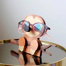 Load image into Gallery viewer, Wooden Creative Animal Glasses Holder Handmade Eye Sunglasses Display Stand Tabletop Decoration Gift for Office Desk Home Decors
