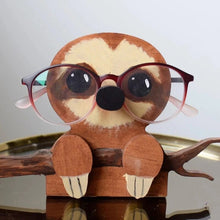 Load image into Gallery viewer, Wooden Creative Animal Glasses Holder Handmade Eye Sunglasses Display Stand Tabletop Decoration Gift for Office Desk Home Decors