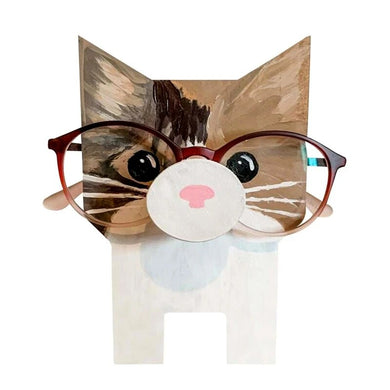 Wooden Creative Animal Glasses Holder Handmade Eye Sunglasses Display Stand Tabletop Decoration Gift for Office Desk Home Decors