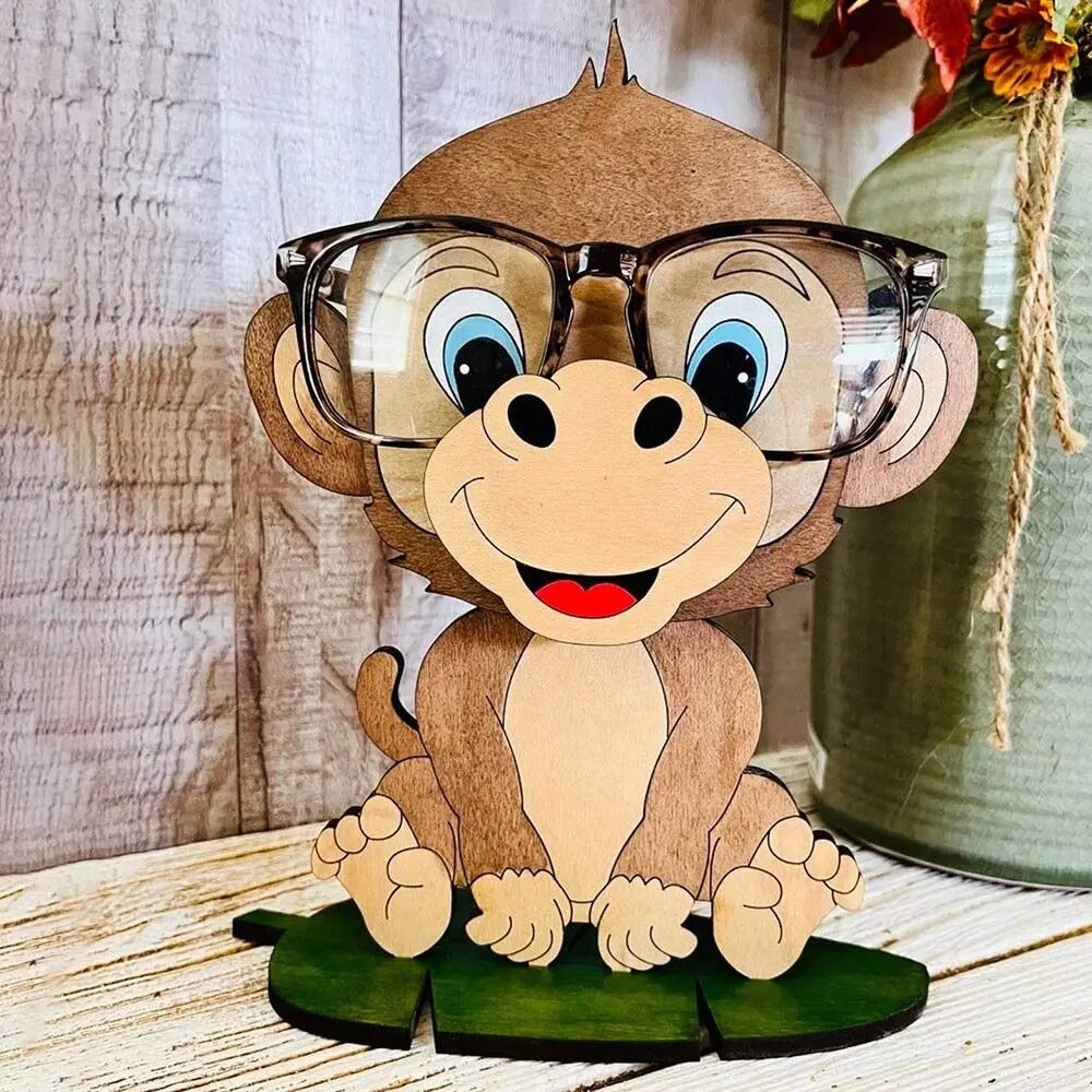 Wooden Glasses Display  Sunglasses Wooden Stand Decor Display Rack for Home Office Desktop