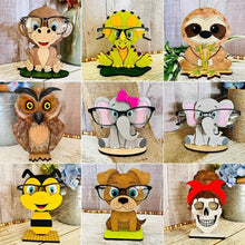 Load image into Gallery viewer, Wooden Glasses Display  Sunglasses Wooden Stand Decor Display Rack for Home Office Desktop