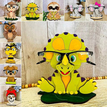 Load image into Gallery viewer, Wooden Glasses Display  Sunglasses Wooden Stand Decor Display Rack for Home Office Desktop
