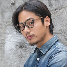 Load image into Gallery viewer, Wooden Pilot Glasses Frame Men Women Vintage Half Rim Eye Glasses Frame Optical Prescription Eyeglasses Frames Eyewear Oculos