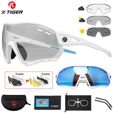 Load image into Gallery viewer, X-TIGER Cycling Sunglasses Photochromic Outdoor Hiking Fishing Sunglasses Polarized UV400 MTB Racing Road Man Cycling Glasses