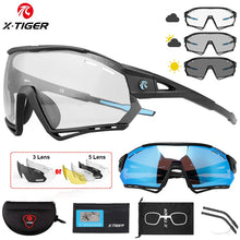 Load image into Gallery viewer, X-TIGER Cycling Sunglasses Photochromic Outdoor Hiking Fishing Sunglasses Polarized UV400 MTB Racing Road Man Cycling Glasses