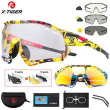 Load image into Gallery viewer, X-TIGER Cycling Sunglasses Photochromic Outdoor Hiking Fishing Sunglasses Polarized UV400 MTB Racing Road Man Cycling Glasses