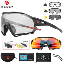 Load image into Gallery viewer, X-TIGER Cycling Sunglasses Photochromic Outdoor Hiking Fishing Sunglasses Polarized UV400 MTB Racing Road Man Cycling Glasses