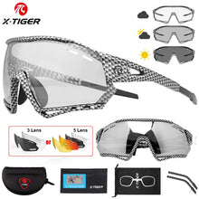 Load image into Gallery viewer, X-TIGER Cycling Sunglasses Photochromic Outdoor Hiking Fishing Sunglasses Polarized UV400 MTB Racing Road Man Cycling Glasses