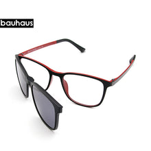 Load image into Gallery viewer, X3197 Myopia Magnetic Clip on Glasses Frame  Optical Prescription Frame Eyeglasses  Rectangle Polarized Magnet Clip Sunglasses