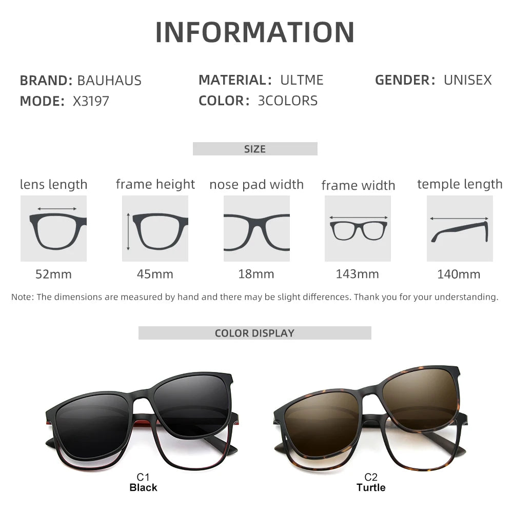 X3197 Myopia Clip on Glasses Frame Optical Prescription Frame Cinily