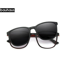 Load image into Gallery viewer, X3197 Myopia Magnetic Clip on Glasses Frame  Optical Prescription Frame Eyeglasses  Rectangle Polarized Magnet Clip Sunglasses