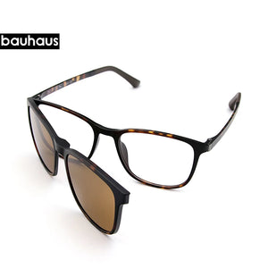 X3197 Myopia Magnetic Clip on Glasses Frame  Optical Prescription Frame Eyeglasses  Rectangle Polarized Magnet Clip Sunglasses