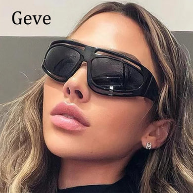 Y2K Hollow Punk Sunglasses Women Trend New Steampunk Black Sports Sunglasses Female Shades Eyewear Unisex Outdoor Eyeglasses UV4