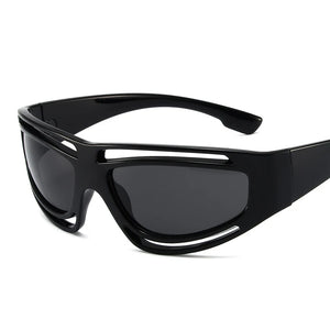 Y2K Hollow Punk Sunglasses Women Trend New Steampunk Black Sports Sunglasses Female Shades Eyewear Unisex Outdoor Eyeglasses UV4