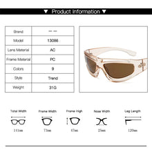 Carica l&#39;immagine nel visualizzatore di Gallery, Y2K Hollow Punk Sunglasses Women Trend New Steampunk Black Sports Sunglasses Female Shades Eyewear Unisex Outdoor Eyeglasses UV4