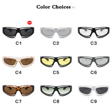 Carica l&#39;immagine nel visualizzatore di Gallery, Y2K Hollow Punk Sunglasses Women Trend New Steampunk Black Sports Sunglasses Female Shades Eyewear Unisex Outdoor Eyeglasses UV4