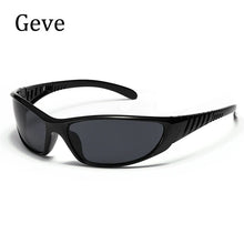 Carica l&#39;immagine nel visualizzatore di Gallery, Y2K Silver Punk Sunglasses Men Women 2000S Hollow Sports Punk Cool Girl Sunglasses Trendy Goggle Eyewear