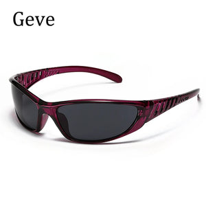 Y2K Silver Punk Sunglasses Men Women 2000S Hollow Sports Punk Cool Girl Sunglasses Trendy Goggle Eyewear