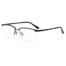Load image into Gallery viewer, YIMARUILI   Ultra Light Business 100% Pure Titanium Half Frame Glasses Optical Prescription Eyeglasses Frame Men 2028