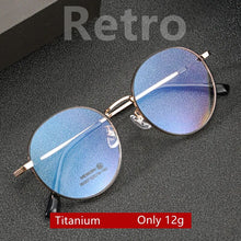Load image into Gallery viewer, YIMARUILI  Ultra Light Memory Retro Titanium Alloy Eyeglasses Optical Prescription Round Glasses Frame Men And Women 86007YF