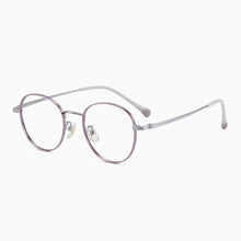 Load image into Gallery viewer, YIMARUILI  Ultra-Light Pure Titanium Retro Small Round Eyewear Men Myopia Optical Prescription Eyeglasses Frame Women T8805
