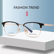 Load image into Gallery viewer, YIMARUILI Business Ultra-light Acetate Eyewear Retro Myopia Glasses Square Pure Titanium Optical Prescription Glasses Frame Men