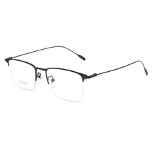 Load image into Gallery viewer, YIMARUILI Fashion Business Luxury Big Face Eyewear Pure Titanium Retro Optical Prescription Half-Frame Eyeglasses Men 9913SF