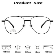 Load image into Gallery viewer, YIMARUILI Double-beam Magnetic Polarized Clip Eyewear Retro Optical Prescription Glasses Frame For Men and Women 86002