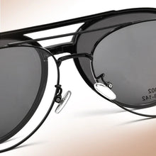 Load image into Gallery viewer, YIMARUILI Double-beam Magnetic Polarized Clip Eyewear Retro Optical Prescription Glasses Frame For Men and Women 86002