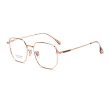 Load image into Gallery viewer, YIMARUILI Polygonal Large Eyewear Ultra-light Pure Titanium Retro Optical Prescription Eyeglasses Frame Men and Women