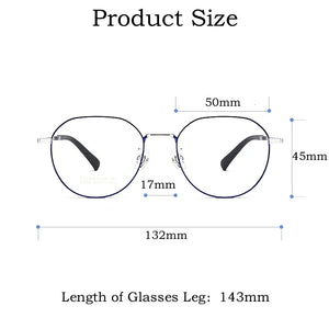 YIMARUILI  Small Eyewear Flexible Tungsten Titanium Alloy Retro Round Optical Prescription Eyeglasses Frame Men and Wome