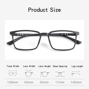 YIMARUILI  Square Eyeglasses Women Ultra-light TR90 Transparent Flexible Optical Prescription Glasses Frame Men 06-62006