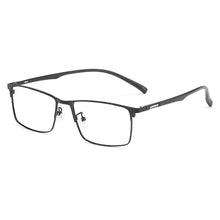 Load image into Gallery viewer, YIMARUILI Fashion Square   Metal Eyeglasses Frame Ultra Light Retro TR90 Optical Prescription Glasses Frame Men 89028
