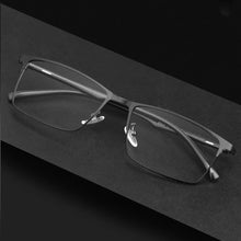 Load image into Gallery viewer, YIMARUILI Fashion Square   Metal Eyeglasses Frame Ultra Light Retro TR90 Optical Prescription Glasses Frame Men 89028