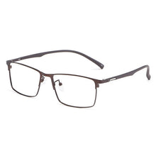 Load image into Gallery viewer, YIMARUILI Fashion Square   Metal Eyeglasses Frame Ultra Light Retro TR90 Optical Prescription Glasses Frame Men 89028