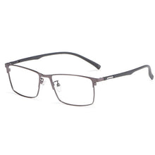 Load image into Gallery viewer, YIMARUILI Fashion Square   Metal Eyeglasses Frame Ultra Light Retro TR90 Optical Prescription Glasses Frame Men 89028