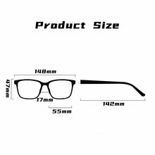 Load image into Gallery viewer, YIMARUILI Ultra-light Large Screwless TR90 Eyewear Women Square Retro Big Face Optical Prescription Eyeglasses Frame Men