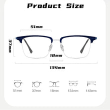 Load image into Gallery viewer, YIMARUILI Fashion Ultra-light Luxury Eyewear Square Aluminum Magnesium Pure Titanium Optical Prescription Glasses Frame Men 9205