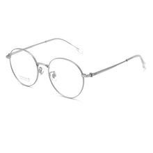 Load image into Gallery viewer, YIMARUILI Fashion Ultra-light Pure Titanium Eyewear Men Retro Round Flexible Optical Prescription Eyeglasses Frame Women T855T