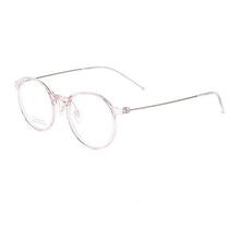 Load image into Gallery viewer, YIMARUILI Ultra-light TR90 Pure Titanium Transparent Retro Round Optical Prescription Glasses Frame Men And Women 5825N