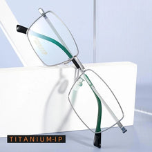 Load image into Gallery viewer, YIMARUILI   Business Fashion Titanium Alloy Eyewear Retro Square Small Face Optical Prescription Eyeglasses Frame Men 98662A