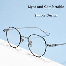 Load image into Gallery viewer, YIMARUILI    Pure Titanium Eyewear Retro Round Optical Prescription Eyeglasses Frame For Men and Women 924