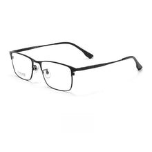 Load image into Gallery viewer, YIMARUILI   Ultra-light Fashion Business Eyewear Retro Square Pure Titanium Optical Prescription Eyeglasses Frame Men 15327P