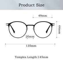 Load image into Gallery viewer, YIMARUILI   Ultra-light Fashion Glasses Retro Round Pure Titanium Optical Prescription Eyeglasses Frame Men And Women L5086M